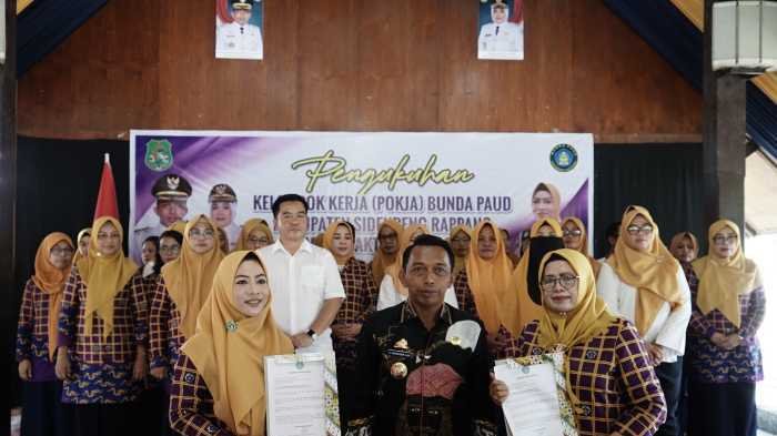 Kukuhkan Pokja Bunda PAUD, Bupati Sidrap dan Istri Sama-sama Jadikan Program Strategis