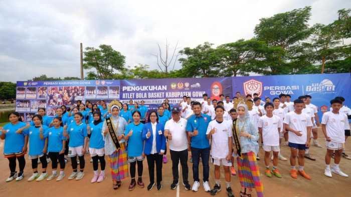 Dikukuhkan Menuju Pra PORPROV, Basket Gowa Ingin Berprestasi Hingga Nasional