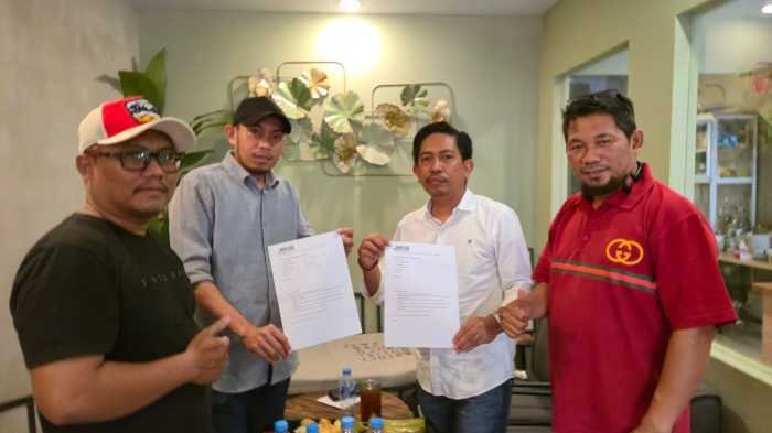 Ilham dan Hasanuddin, Bakal Calon Ketua JMSI Sulsel Kembalikan Formulir Pendaftaran 