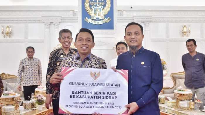 Bantuan Gubernur ke Sidrap: Bentuk Dukungan Sebagai Lumbung Padi Nasional 