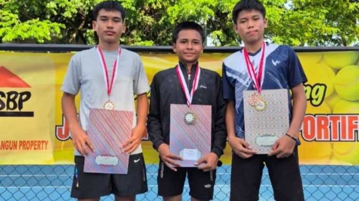 Tiga Petenis Muda Sidrap Rebut Gelar Juara Nasional
