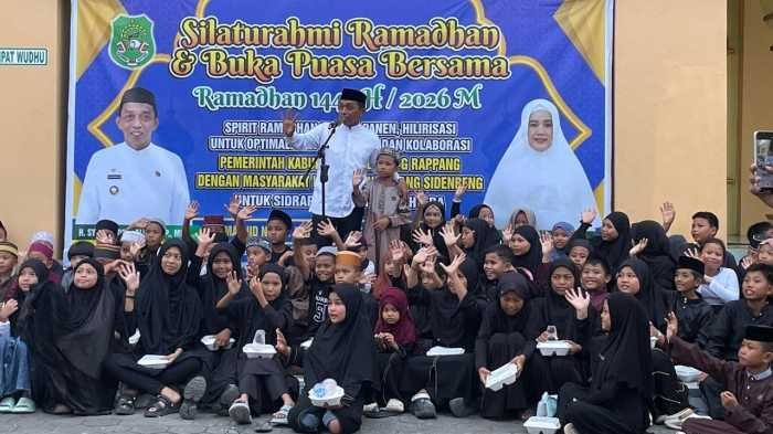 Di Acara Bukber, Bupati Sidrap Janji Infrastruktur Jalan di Watang Sidenreng Diperbaiki