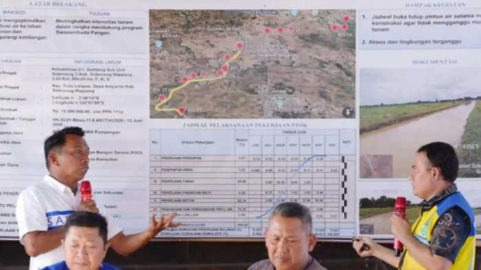 Proyek Rehab Irigasi Sungai Saddang 2 bakal Hidupkan 894 Hektare Sawah Sidrap