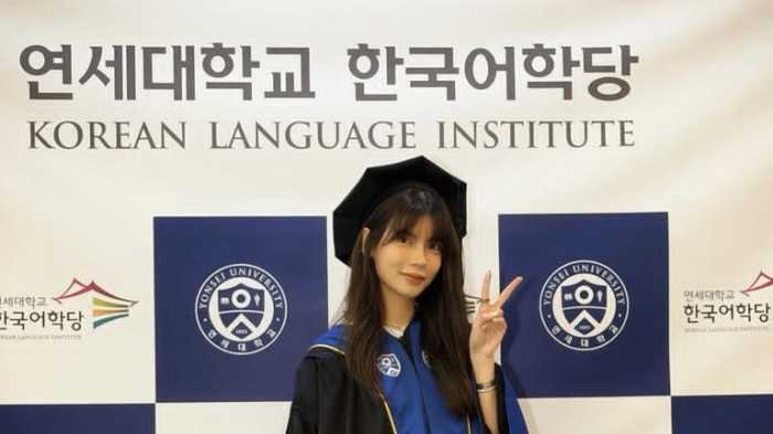 Sabrina Chairunnisa Wisuda di Korea, Dapat Sorotan Netizen, Ini Jawabannya  