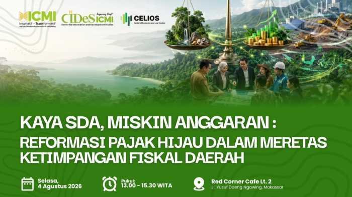 Mendorong Keadilan bagi Daerah Penghasil SDA, ICMI Sulsel Angkat Isu Pajak Hijau